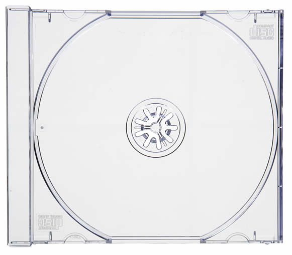 Tray for CD jewel case, CLEAR